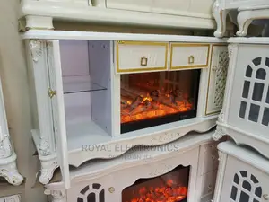 Top Quality Royal TV Stand+Drawers and Electric Fireworks