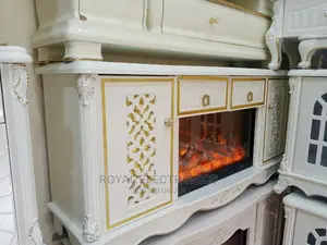 World Class Royal TV Stand+Drawers and Electric Fireworks