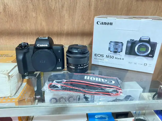 Canon Eos M50 Mark Ii Mirrorless Camera With 15-45mm Lens in Ikeja