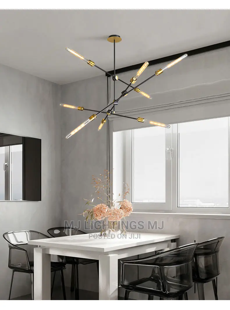 American Retro Industrial Wind Chandelier Light.