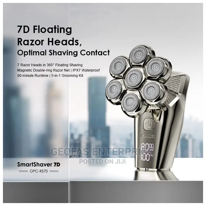 Oraimo 360 Degree 7D Rotary Electric Smart Shaver