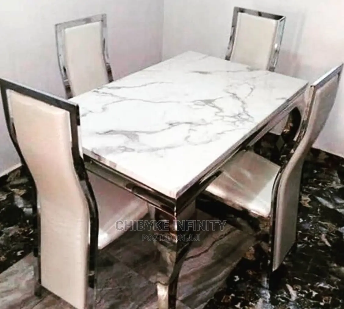 Imported Quality Marble Dining Table by 4 Seater