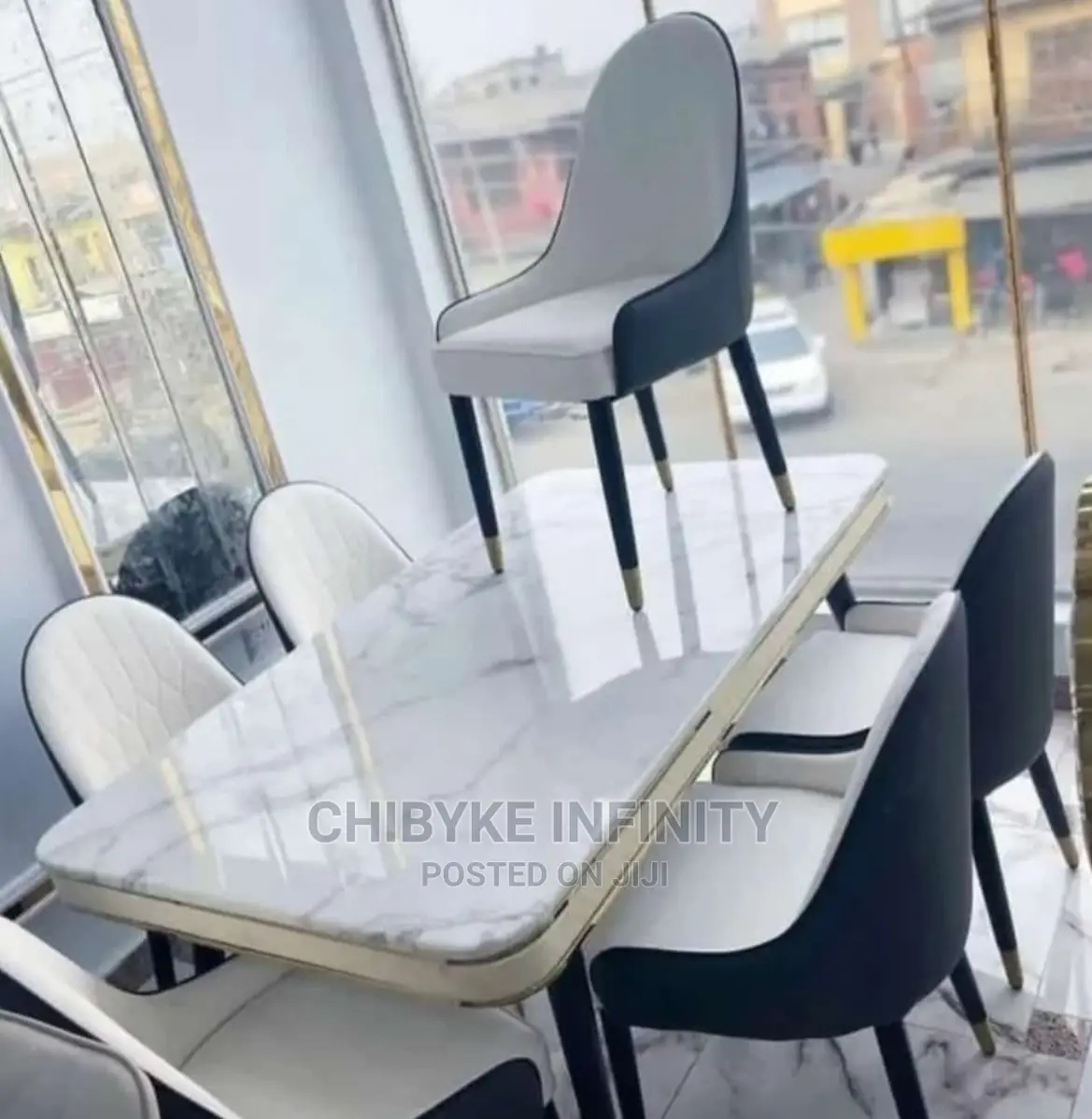 Imported Quality Marble Dining Table by 6 Seater