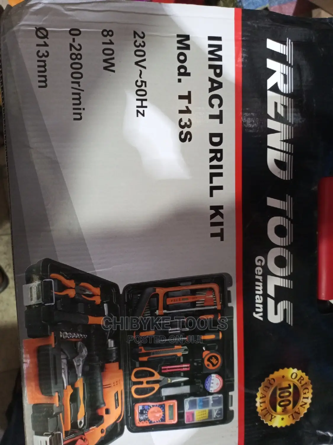 Tools Kit With 13mm Electric Drill Machine