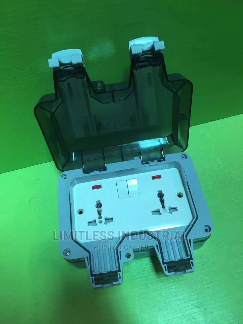 2gang 13A Waterproof Socket