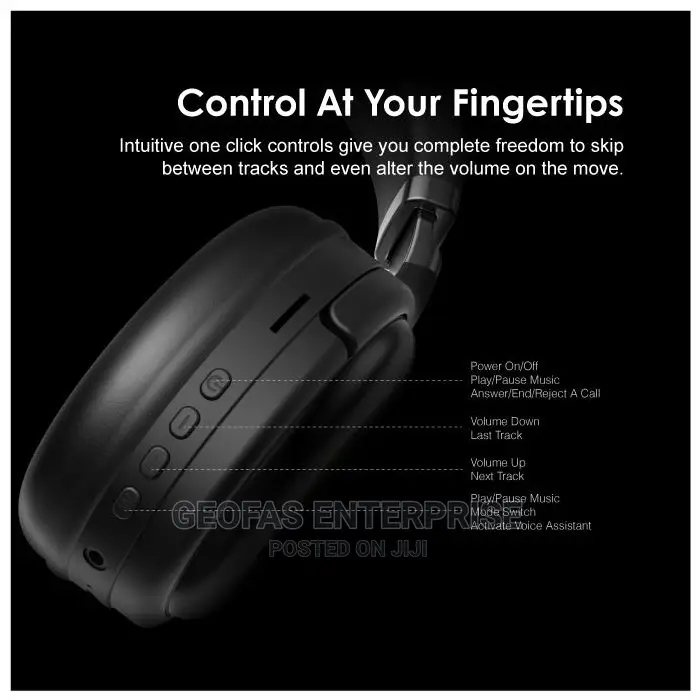 Oraimo Boompop Over Ear Bluetooth Wireless Earphone