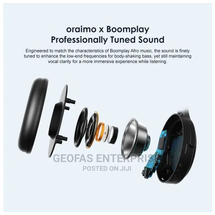 Oraimo Boompop Over Ear Bluetooth Wireless Earphone