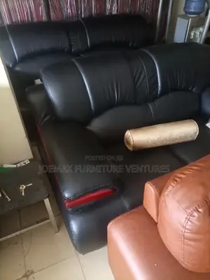 Quality Executive 7 Seater Living Room Leather Fabric Made Sofa Chair.