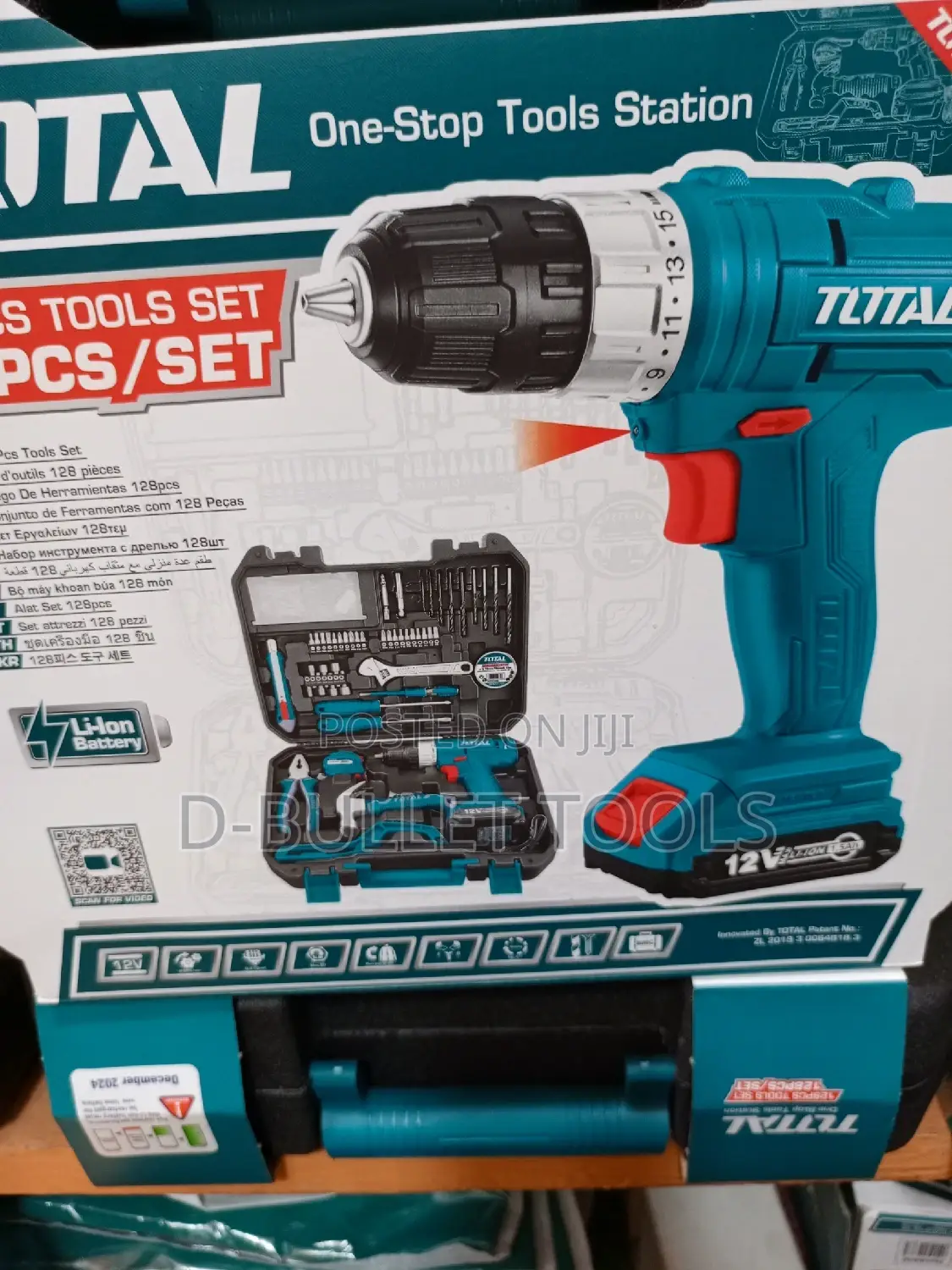 Total 128pcs Tools With Machine