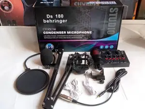 Orginal Studio Condenser Microphone With Soundcard/Popfilter