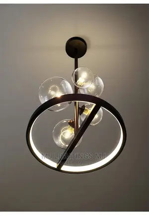 Nordic Glass Pendant Lamp Circle Ceiling Chandelier Light.