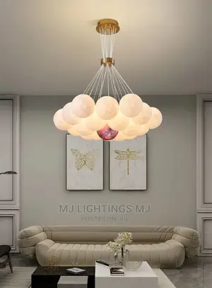 Modern 3d Moon Led Chandelier Dining Island Bubble Pendant.