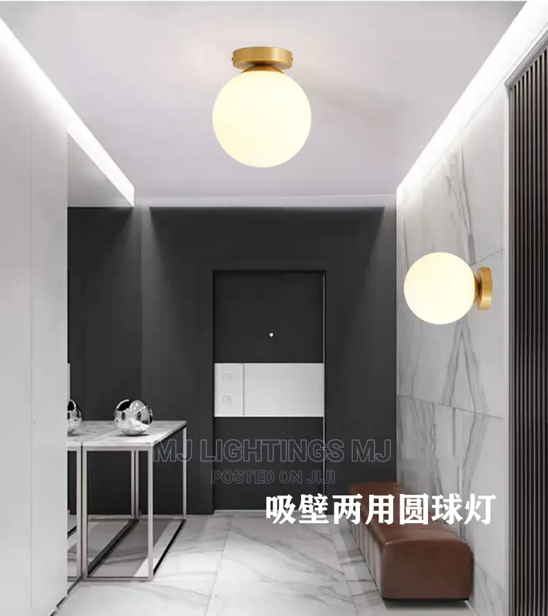 Nordic Wall Lamp Postmodern Simple Ball Drop Light.
