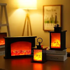 LED Flame Lantern Lamp Simulation Flame Fireplace