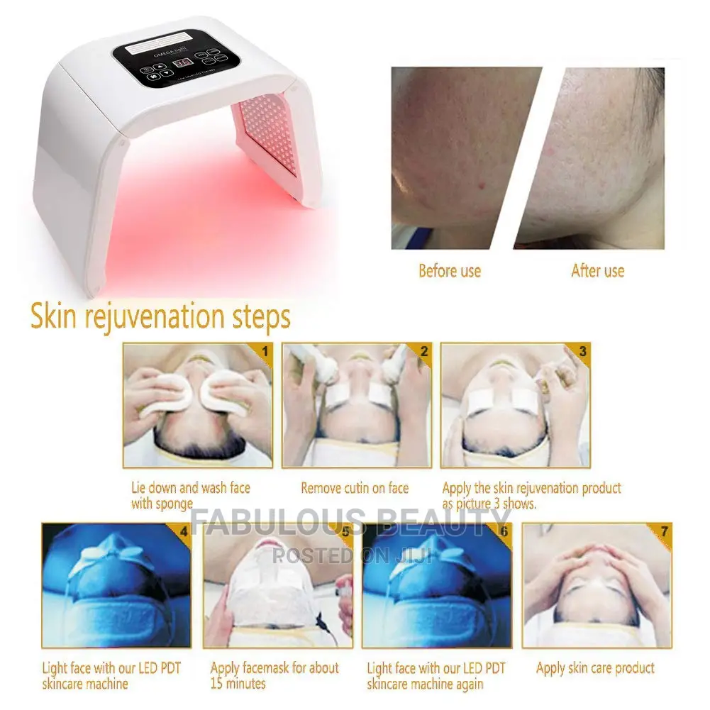 7 Colours Led Therapy Mask Skin Care Machine.