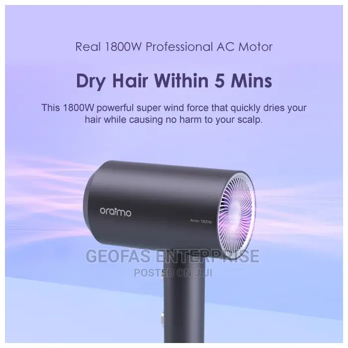 Oraimo 1800 3 Heart Modes Smart Hair Dryer