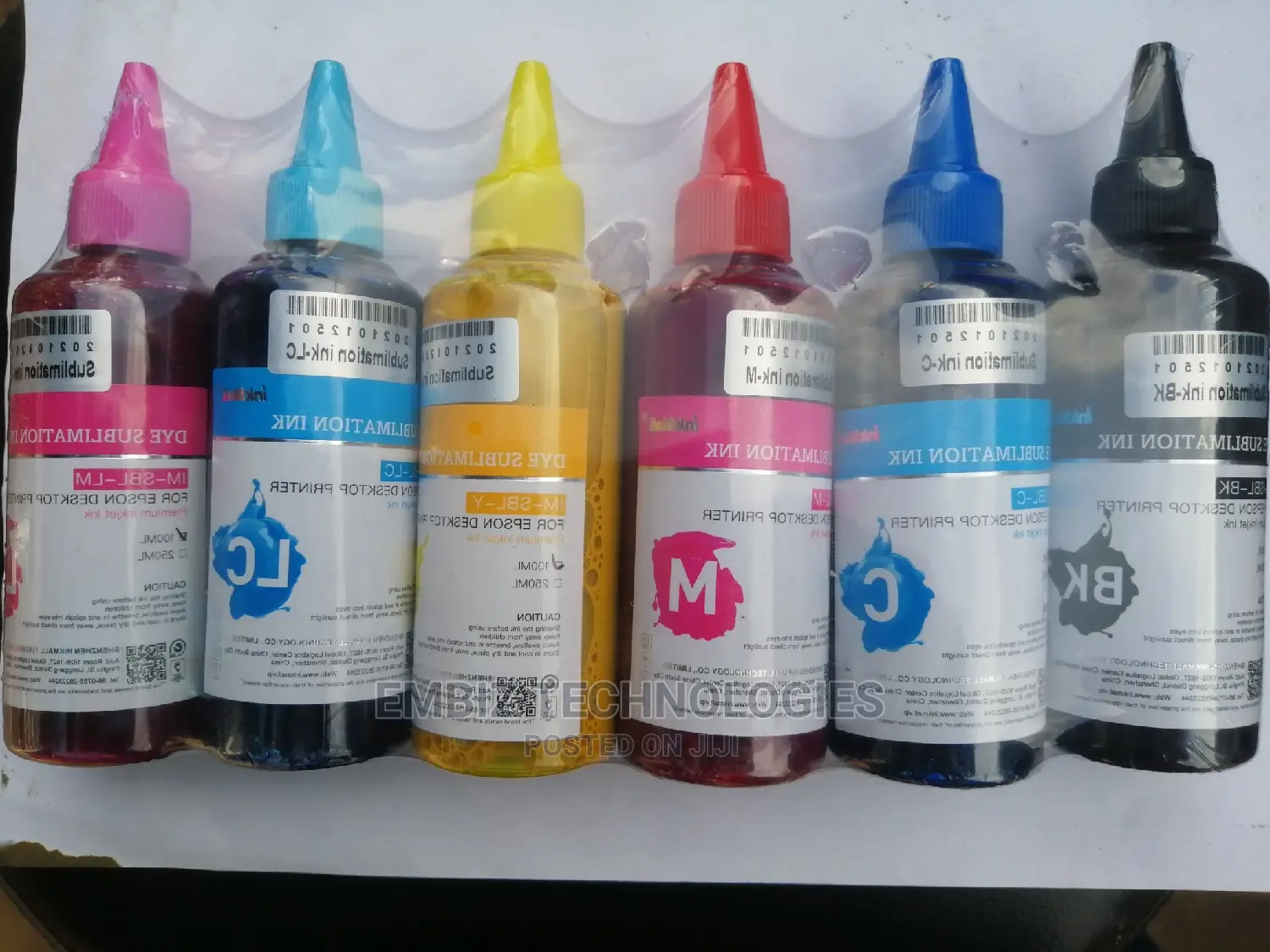 Sublimation Inks 100ml 6 Colors