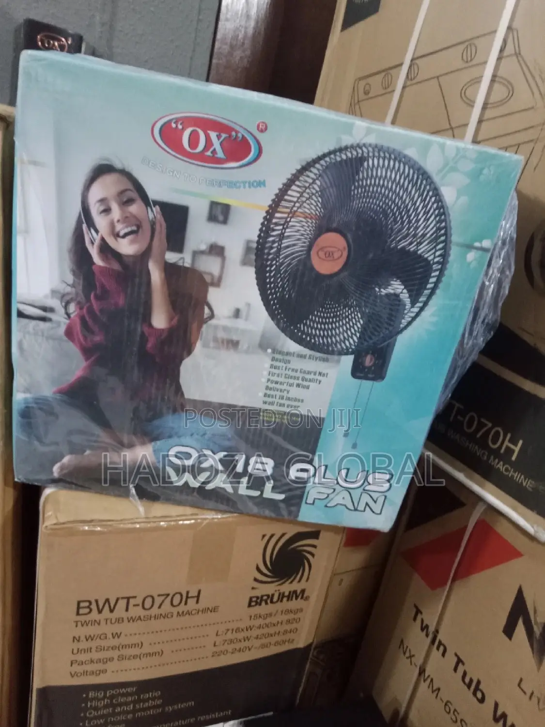 Ox Wall Fan With Efficiency