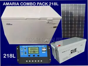 Bona 218L AC DC Solar Deep Freezer Combo