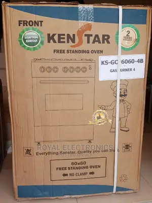 Heavy Duty Kenstar 60*60 Standing 4 Gas Burner+Oven