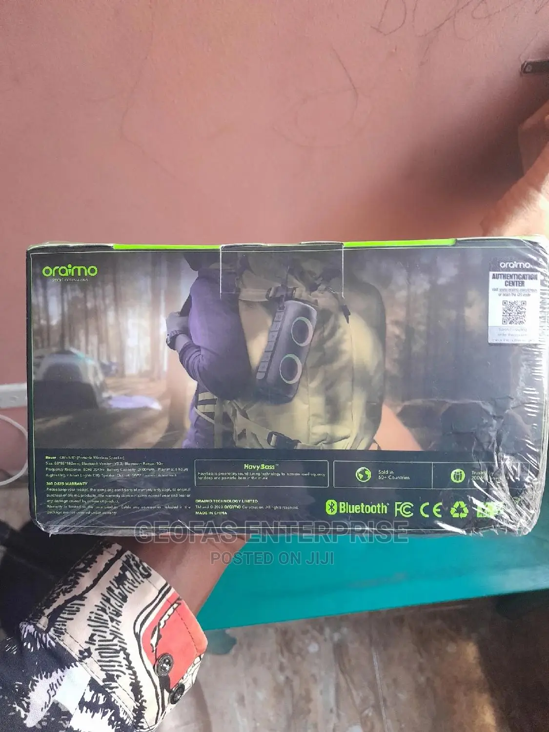 Oraimo Rover RGB Bluetooth Portable Wireless Bass Speaker