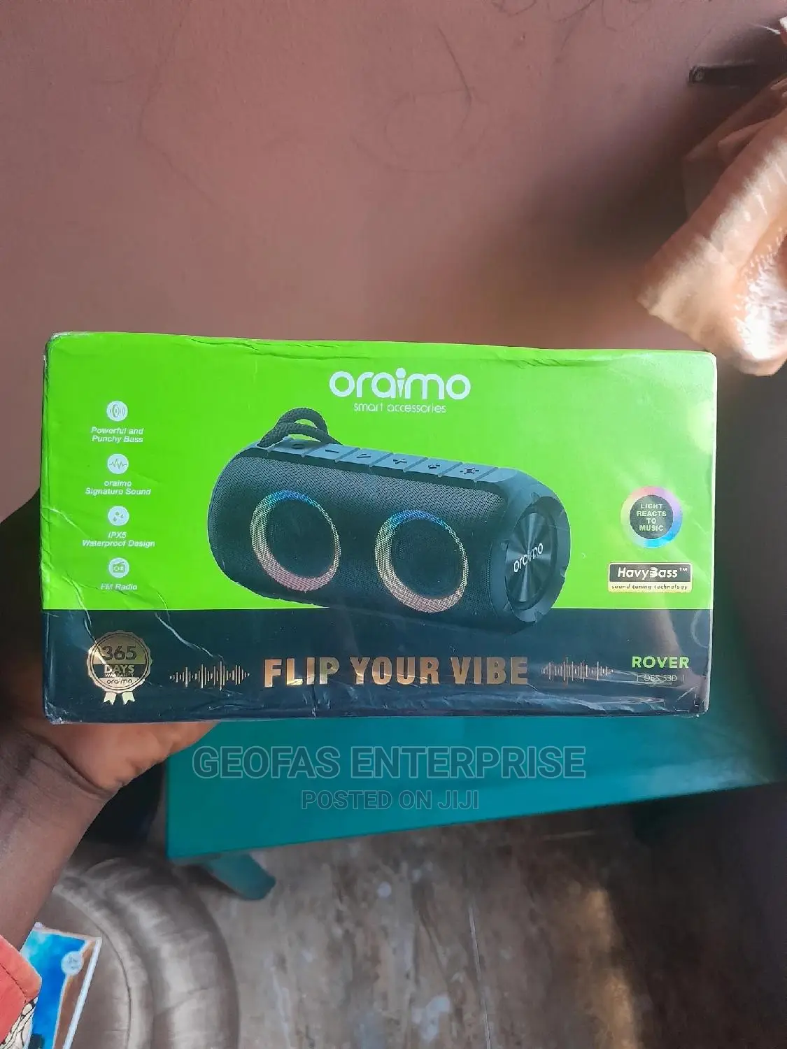 Oraimo Rover RGB Bluetooth Portable Wireless Bass Speaker