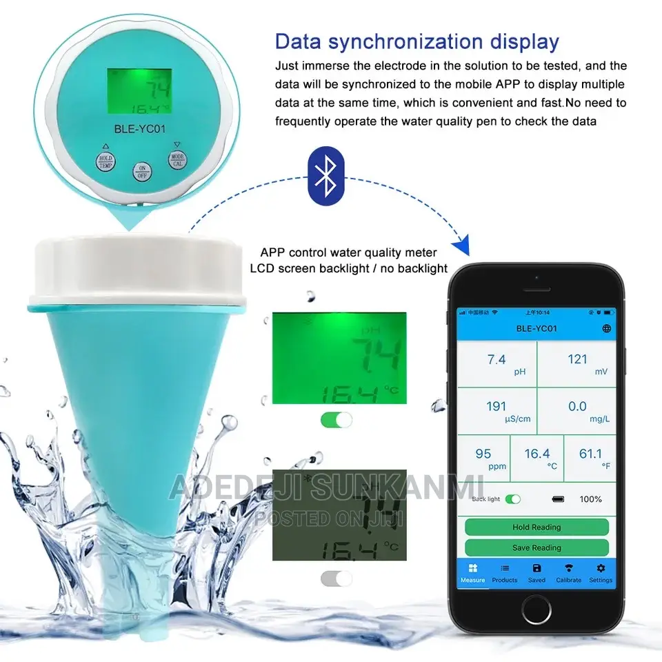 Blutooth Chlorine Meter for Chlorinated Water