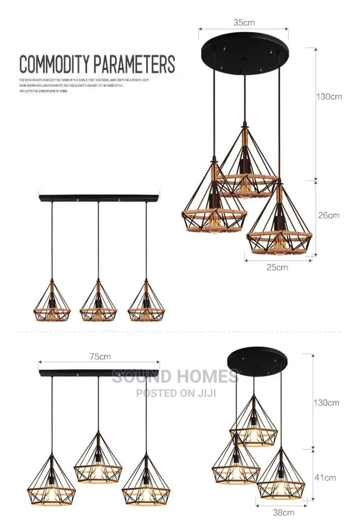 Bulbs 3 in 1 Drop Lights