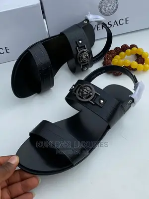 Photo - Original Versace Men Leather Sandals