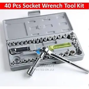 Aiwa 40pc Combination Socket Wrench Set With Box