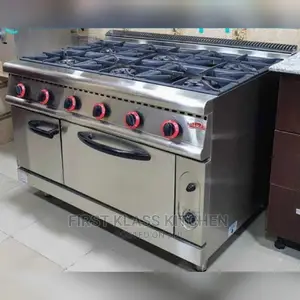 LINKRICH Product Gas Cooker 6 Burner With Oven