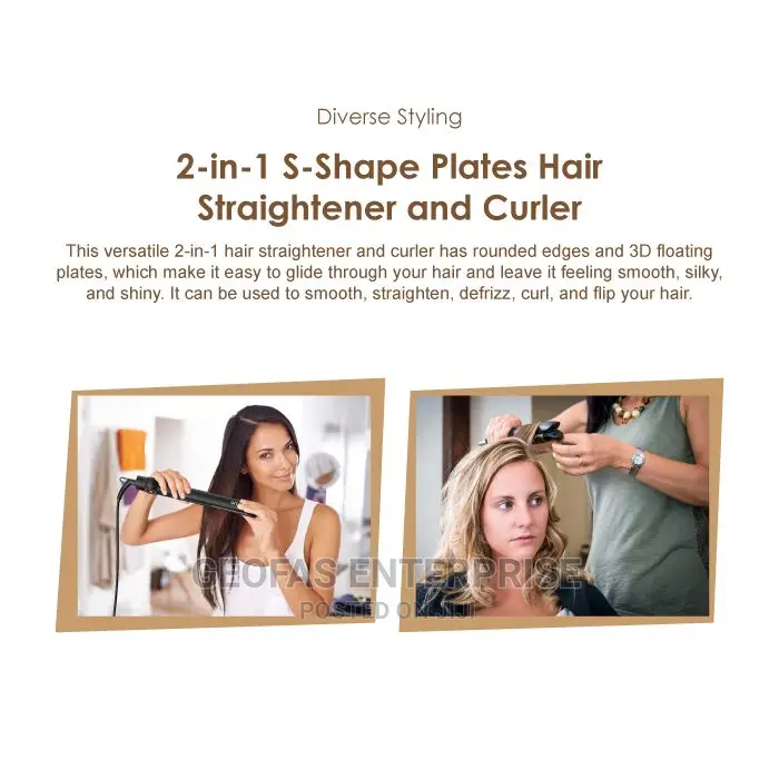Smart Intelligent Heart Control Multistyle Hairstraightener