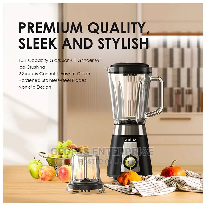 Oraimo Smart Speed Control 1.5L Capacity Crushing Blender