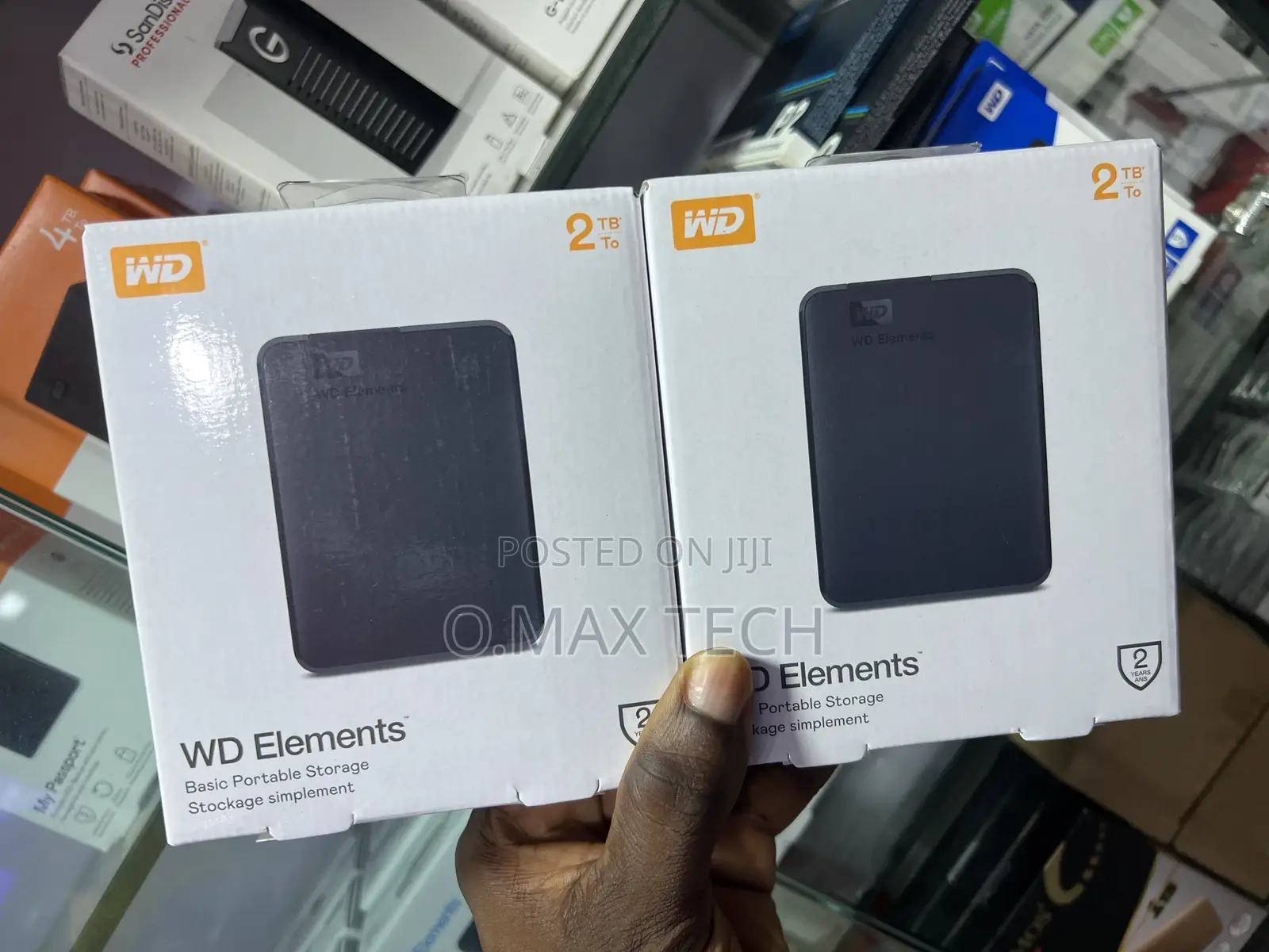 Western Digital Wd 2tb Elements Portable Hard Disk Drive