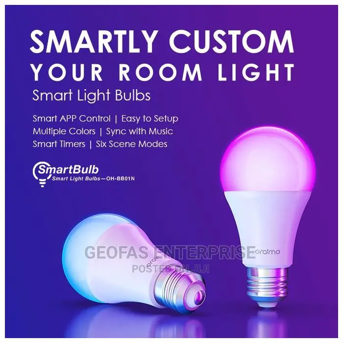 Oraimo Smartbulb Multiple 6colour Scene Mode With Appcontrol