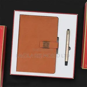Customizable Notebook and Pen Gift Set