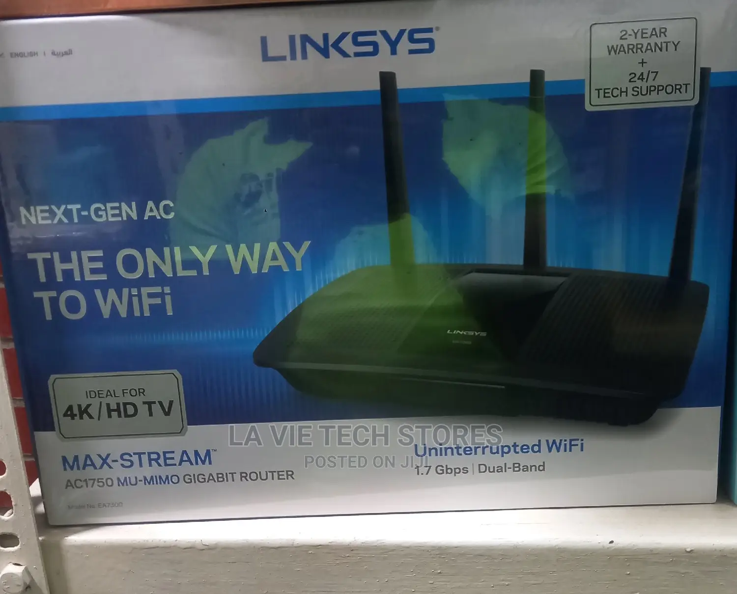 Linksys EA7300 Max-Stream AC1750 MU-MIMO Gigabit Wi-Firouter