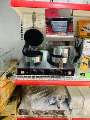 2 Plates Cone Waffle Maker
