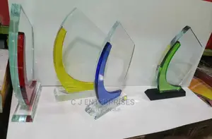 Glass Award Plaque F56