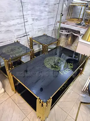 Versace Designer Center Table With 2 Side Stools
