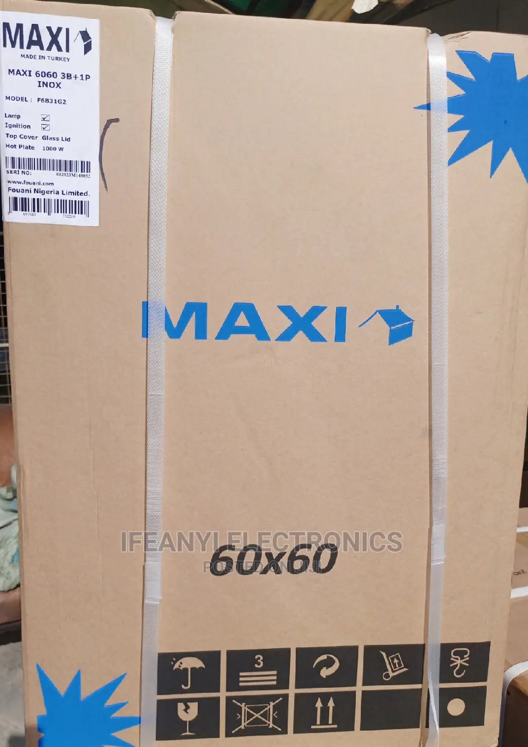 Maxi Gas Cooker 6060(3+1) WOOD