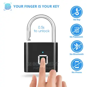 Fingerprint Lock Smart Padlock Thumbprint Door Padlocks