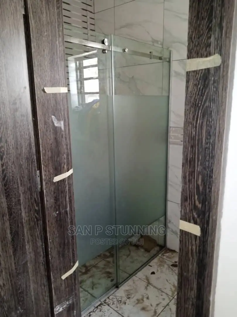 Solid Shower Cubicle.