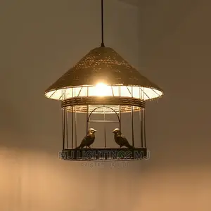 Hemp Rope Chandelier Light Retro Industrial Light.