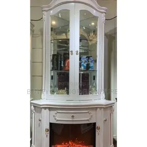 Home Source Corner Bar Unit With Fir Place