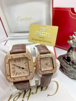 Couples Leather Wristwatch