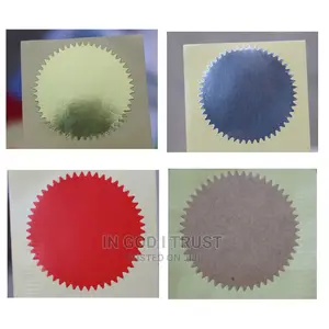 100pcs 45mm Silver Gold Stickers