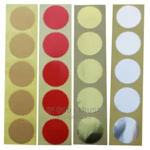 100pcs 45mm Silver Gold Stickers