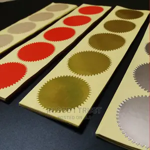 100pcs 45mm Silver Gold Stickers