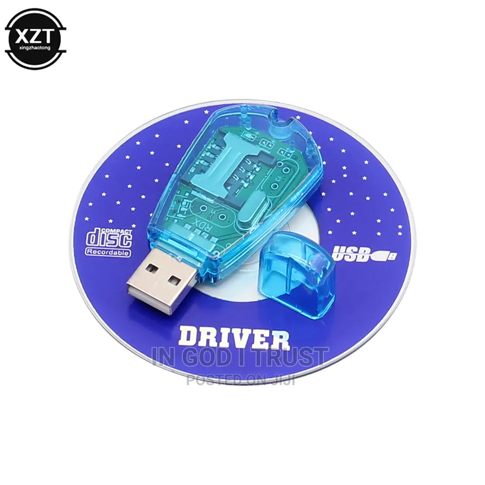 Blue USB SIM Card Reader Copy/Cloner/Writer/Backup